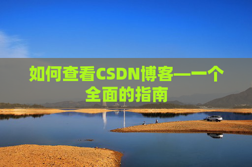 如何查看CSDN博客—一个全面的指南